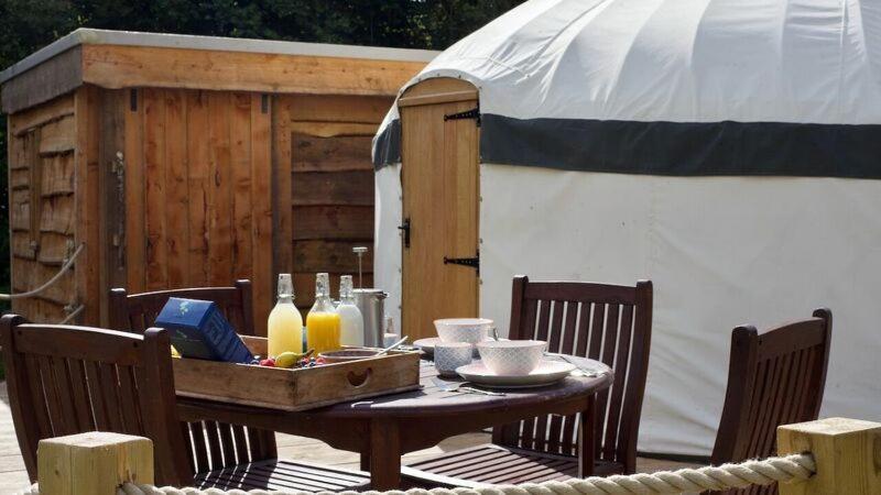 Bracken Yurt At Walnut Farm Glamping Hotel Netherbury Exterior photo